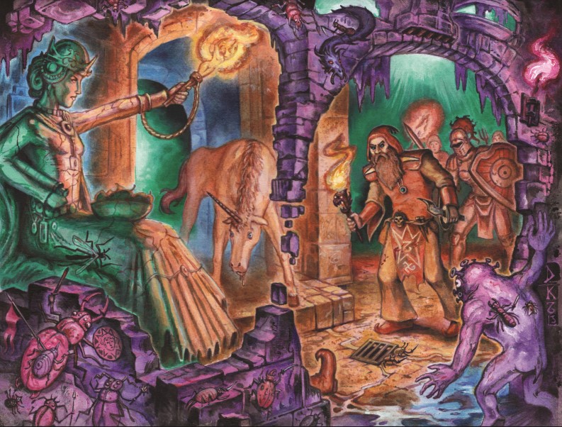 Epic Levels Mad Dungeon Dungeon Crawl Classics DCC reference guide by jeremy deram art by Doug Kovacs