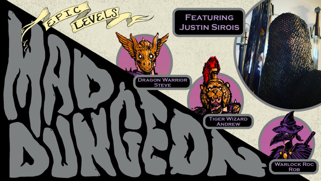 MD 205 Flail Milk w/ Justin Sirois (Severed Books) Epic Levels Mad Dungeon podcast title card