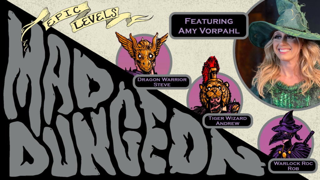 MD 238 Sarguar Nardgar MacDuffin’s Chuckle Cottage w Amy Vorpahl. Epic Levels Mad Dungeon Podcast Title Card